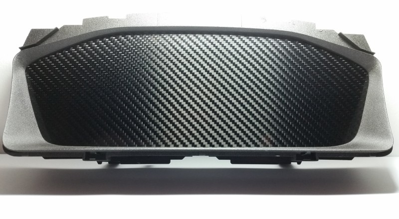 A Blank Custom Cluster built for a Mitsubishi Evolution 8 to hold Gauges or a Display Dash Front Lower