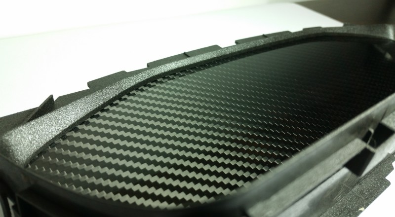 A Blank Custom Cluster built for a Mitsubishi Evolution 8 to hold Gauges or a Display Dash Flat Left