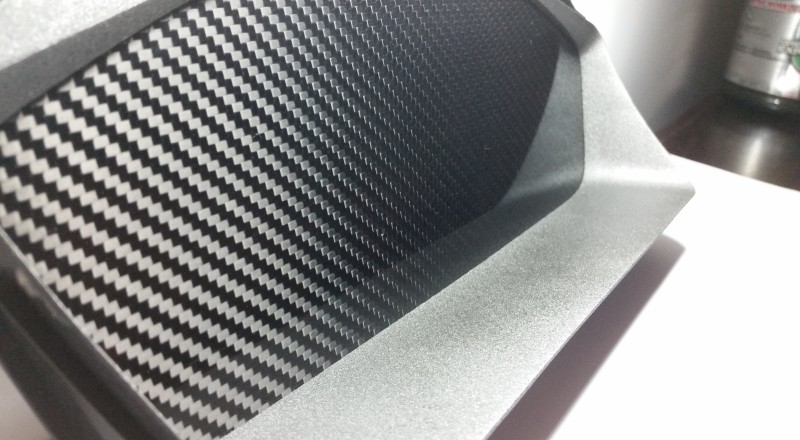 A Blank Custom Cluster built for a Mitsubishi Evolution 8 to hold Gauges or a Display Dash Bottom