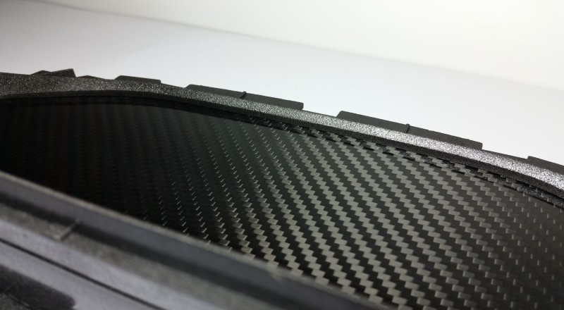 A Blank Custom Cluster built for a Mitsubishi Evolution 8 to hold Gauges or a Display Dash Flat Middle