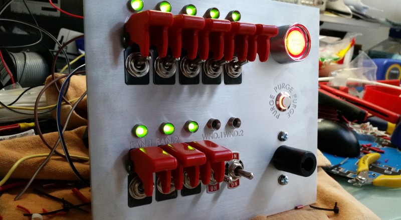 Custom Nissan R32 Skyline brushed Aluminium Switch Panel Left