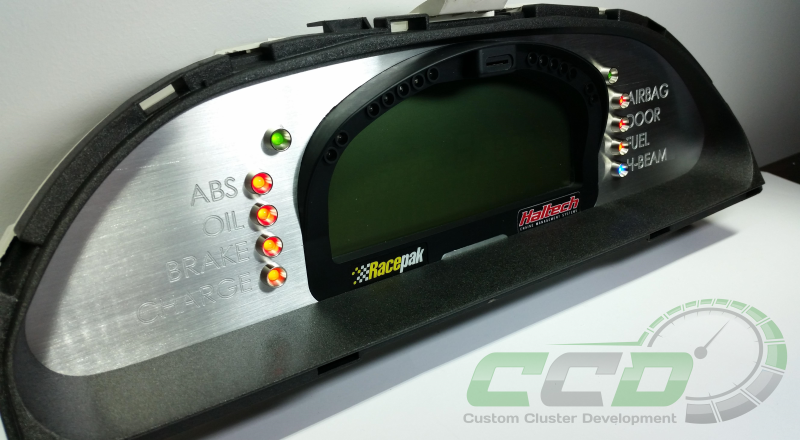 S13 180sx 240sx Brushed Aluminium Racepak IQ3 Dash Left