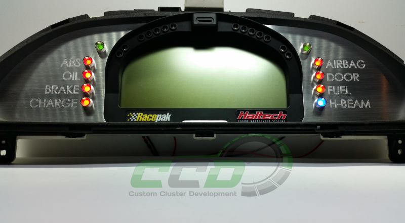 S13 180sx 240sx Brushed Aluminium Racepak IQ3 Dash Front