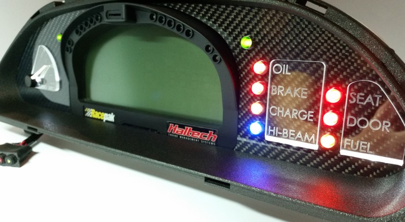 A Custom Cluster Built for A Nissan S13,180sx or 240sx to hold a Racepak IQ3 Display Dash Turbo Juice Right