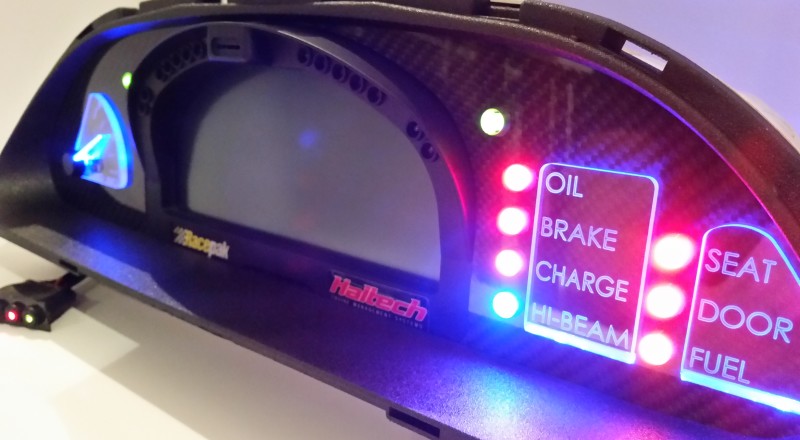 A Custom Cluster Built for A Nissan S13,180sx or 240sx to hold a Racepak IQ3 Display Dash Turbo Juice FR