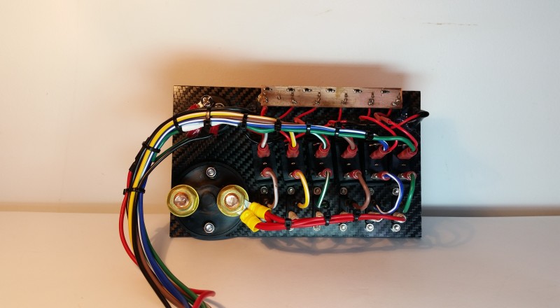 A Custom Switch Panel Built for A Nissan S13,180sx or 240sx to be installed in the factory radio location Wiring