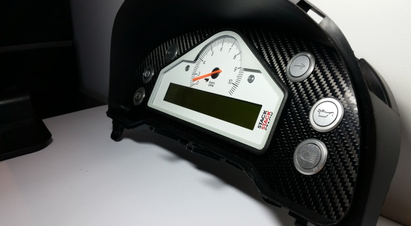 Custom Nissan S15 Silvia 200sx Cluster with Stack Dash installed Right Off