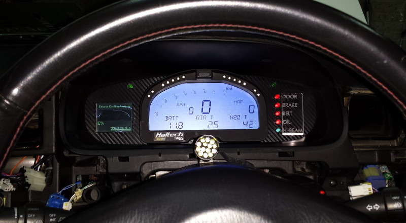 R33 Skyline Custom Racepak Cluster Iq3 Installed