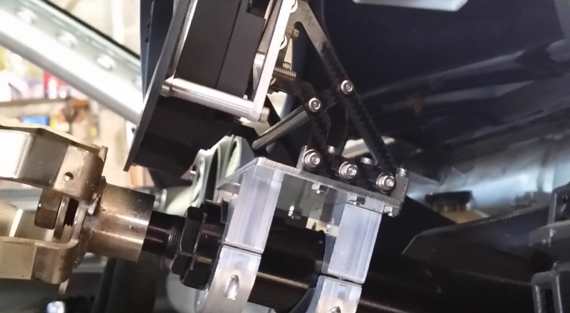 S15 Silvia Steering Column Carbon Fiber Mount Racepak IQ3 Installed