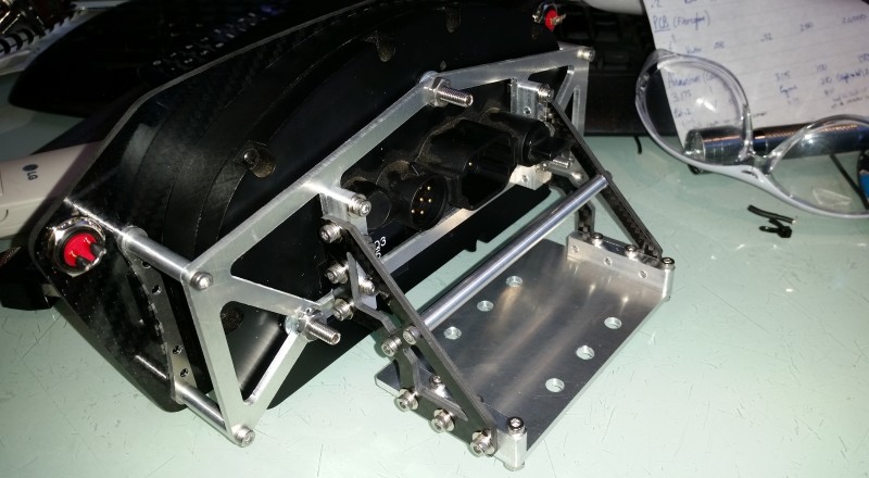 S15 Silvia Steering Column Carbon Fiber Mount Racepak IQ3 Back Left 2