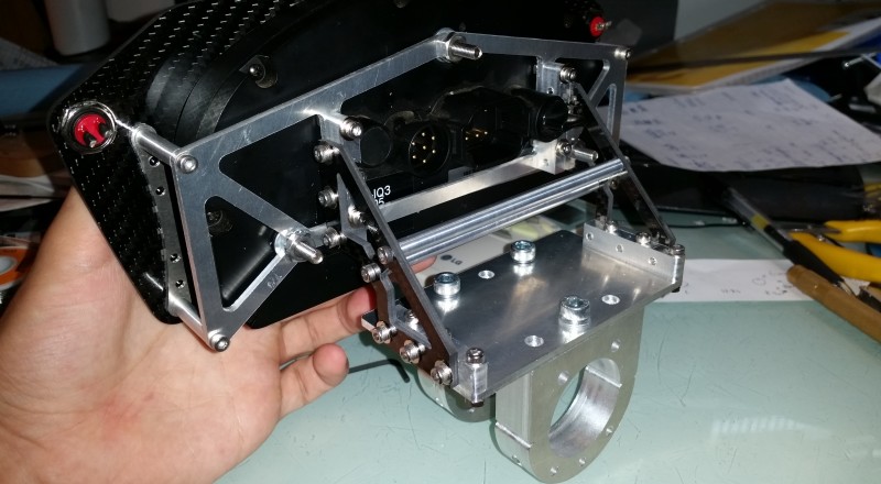 S15 Silvia Steering Column Carbon Fiber Mount Racepak IQ3 Back Left