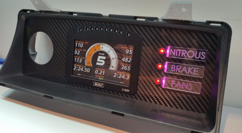 Nissan Patrol Y60 Custom Cluster Motec C125 Right Side View