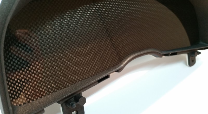 R34 Custom Cluster Blank Carbon Left Close View