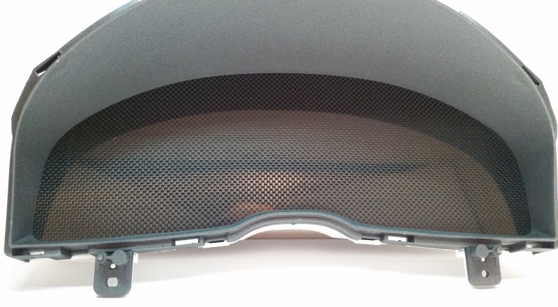 R34 Custom Cluster Blank Carbon Front View