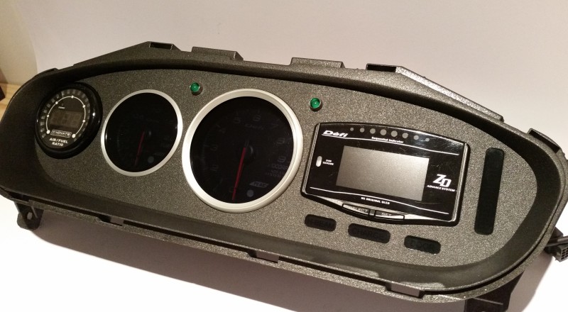 240sx Defi Custom Cluster Front Right View Off S14