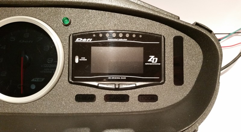 240sx Defi Custom Cluster ZD-meter Off S14