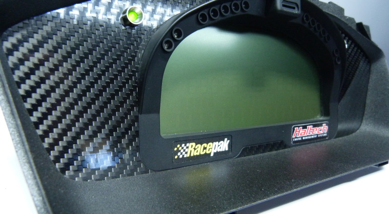 Evolution 8 Racepak Haltech IQ3 Custom Cluster Left Close View