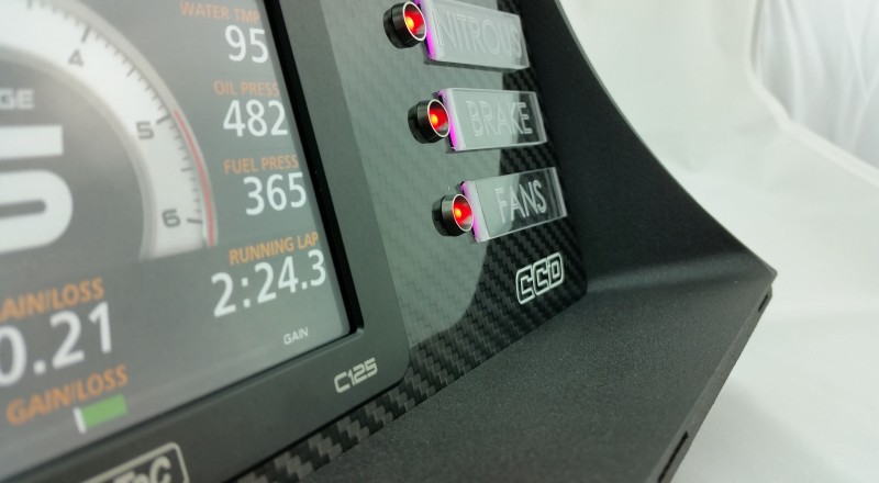 Nissan Patrol Y60 Custom Cluster Motec C125 NAS Close