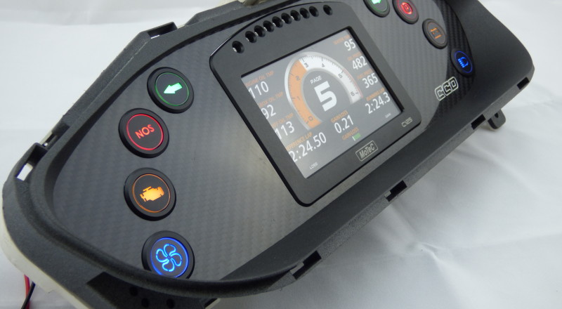 Nissan S14 240sx Custom Cluster Billet indicators C125 Motec Left